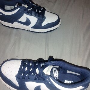 Nike Dark Blue and White Athletic Shoes